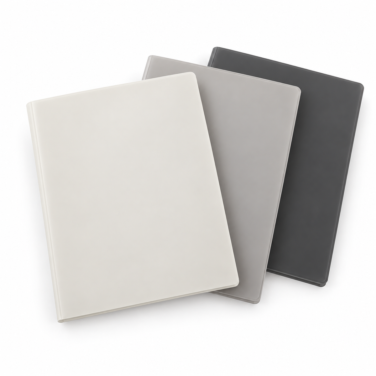 3-Piece Two-Pocket Plastic Folder Set