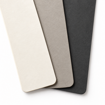3-Piece Plain Paper Bookmark Set