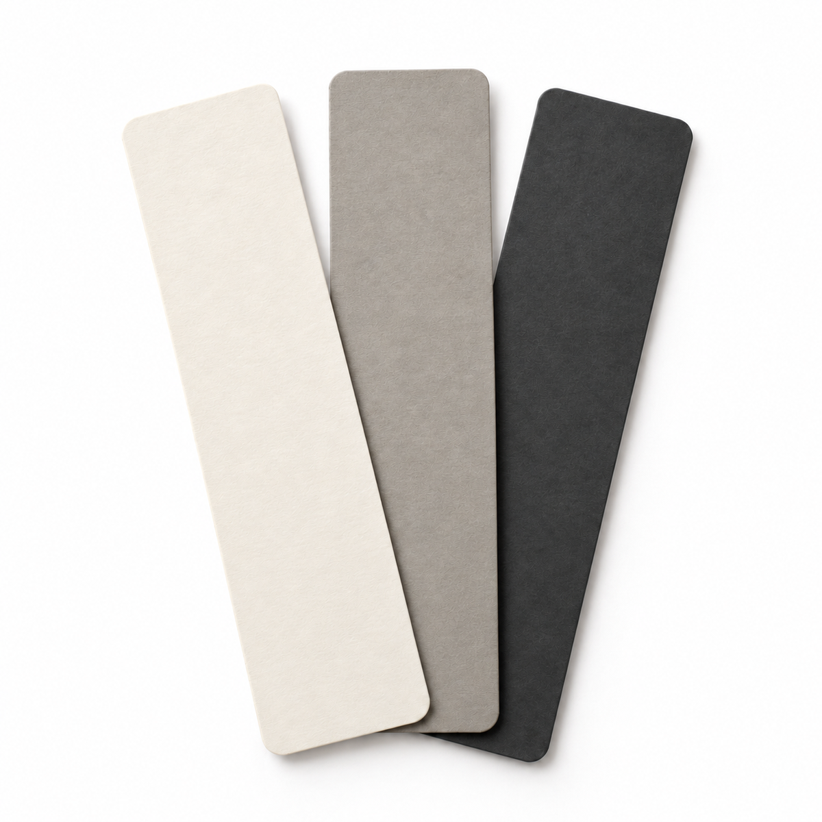 3-Piece Plain Paper Bookmark Set
